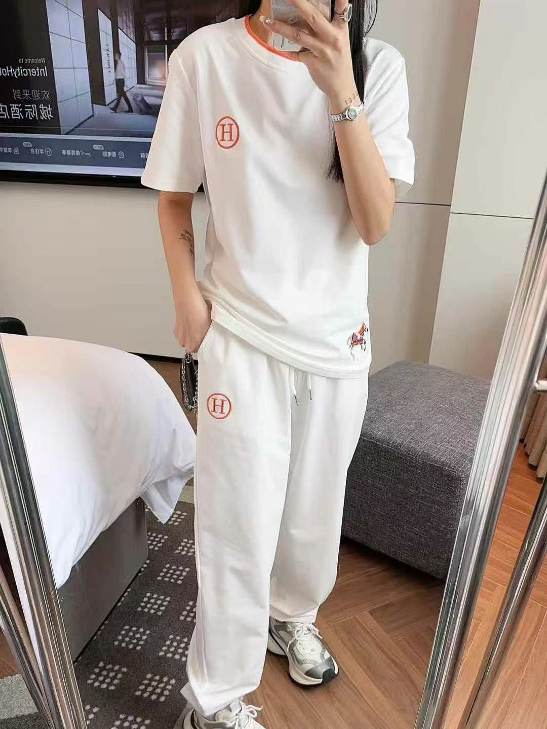 H Fashion Summer Short Sleeve Suit 0725052010