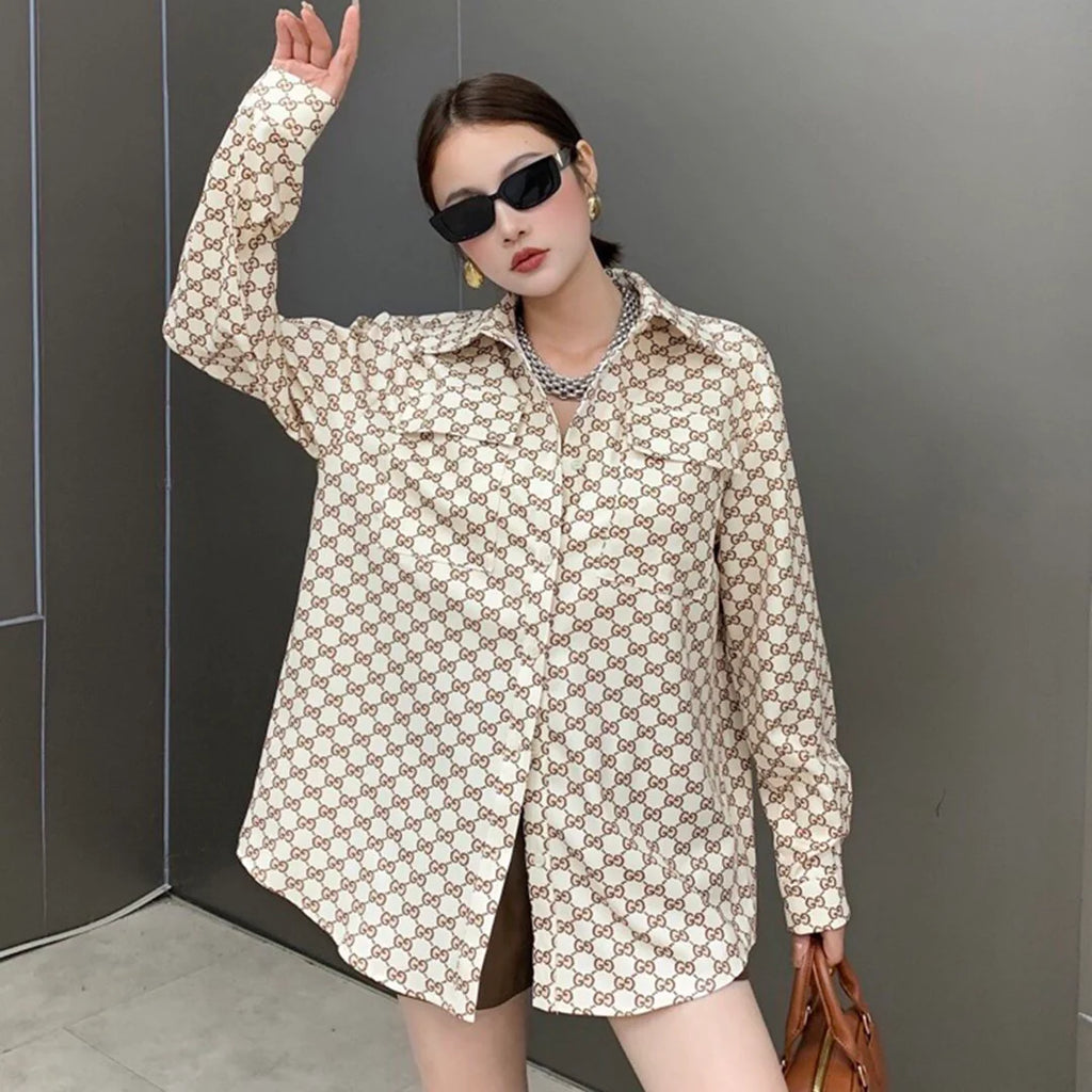 New fashion versatile casual shirt for women 1024010808