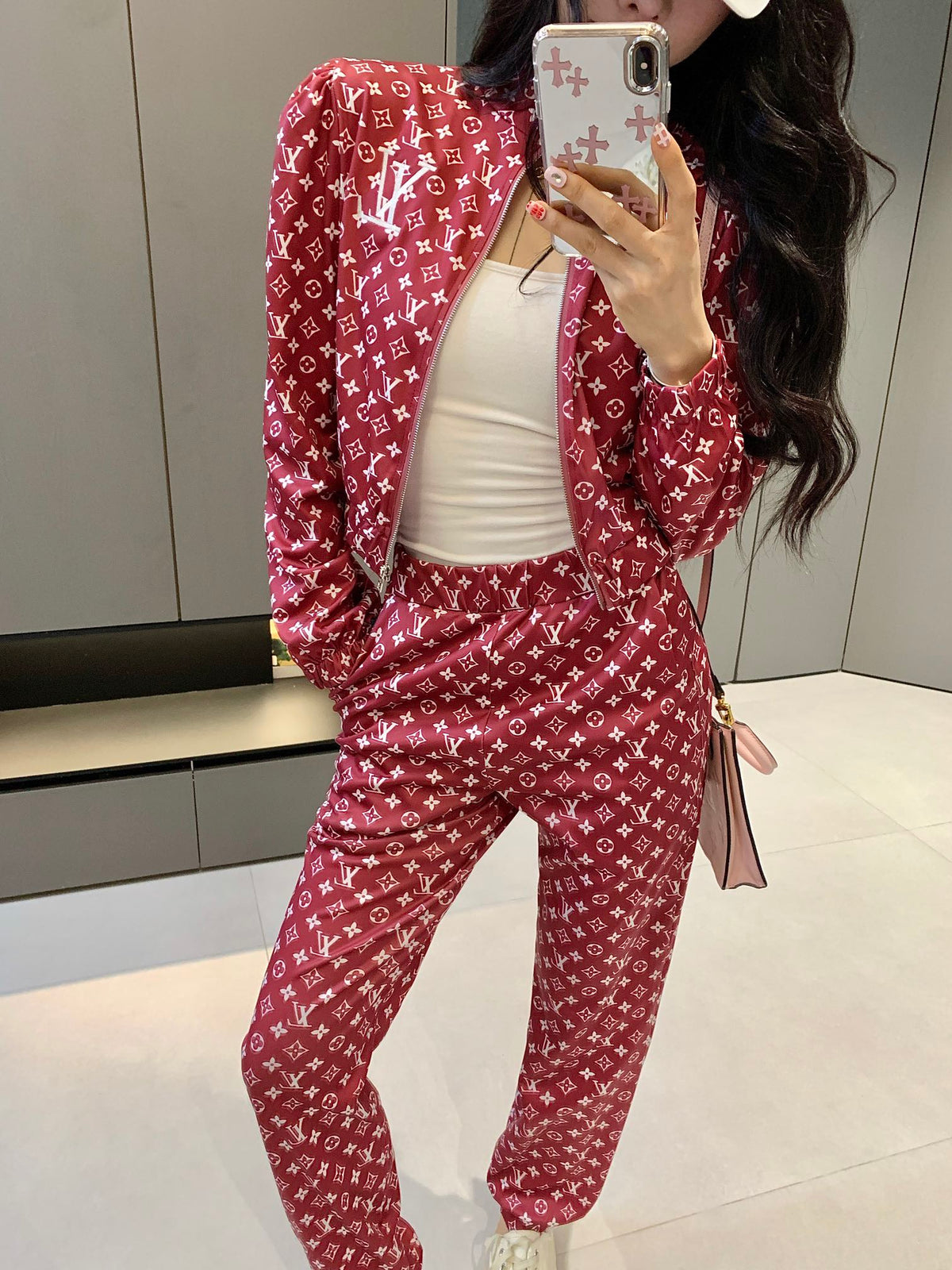 V Fashion letter print set 0724101111