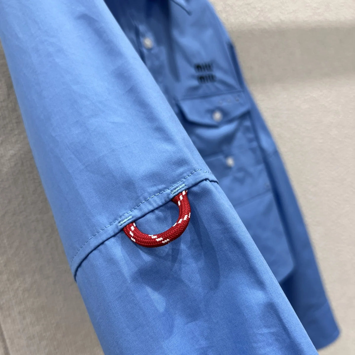Early Spring New Arrival Klein Blue Poplin Shirt 1426021103