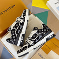 L couple limited series casual denim print sneakers 0725012402