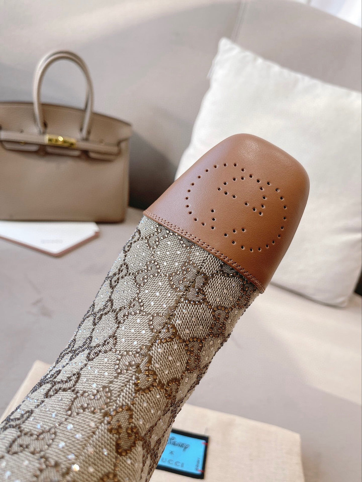 Fashion hollow  hollow carved print high heel boots 0724102314