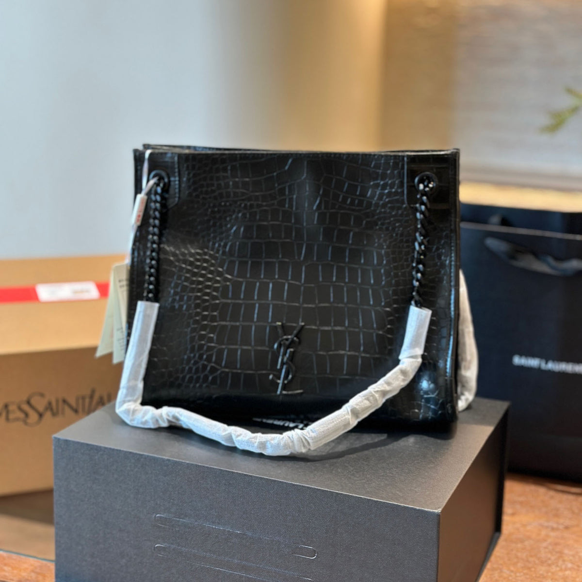 niki tote crocodile pattern XC24092404