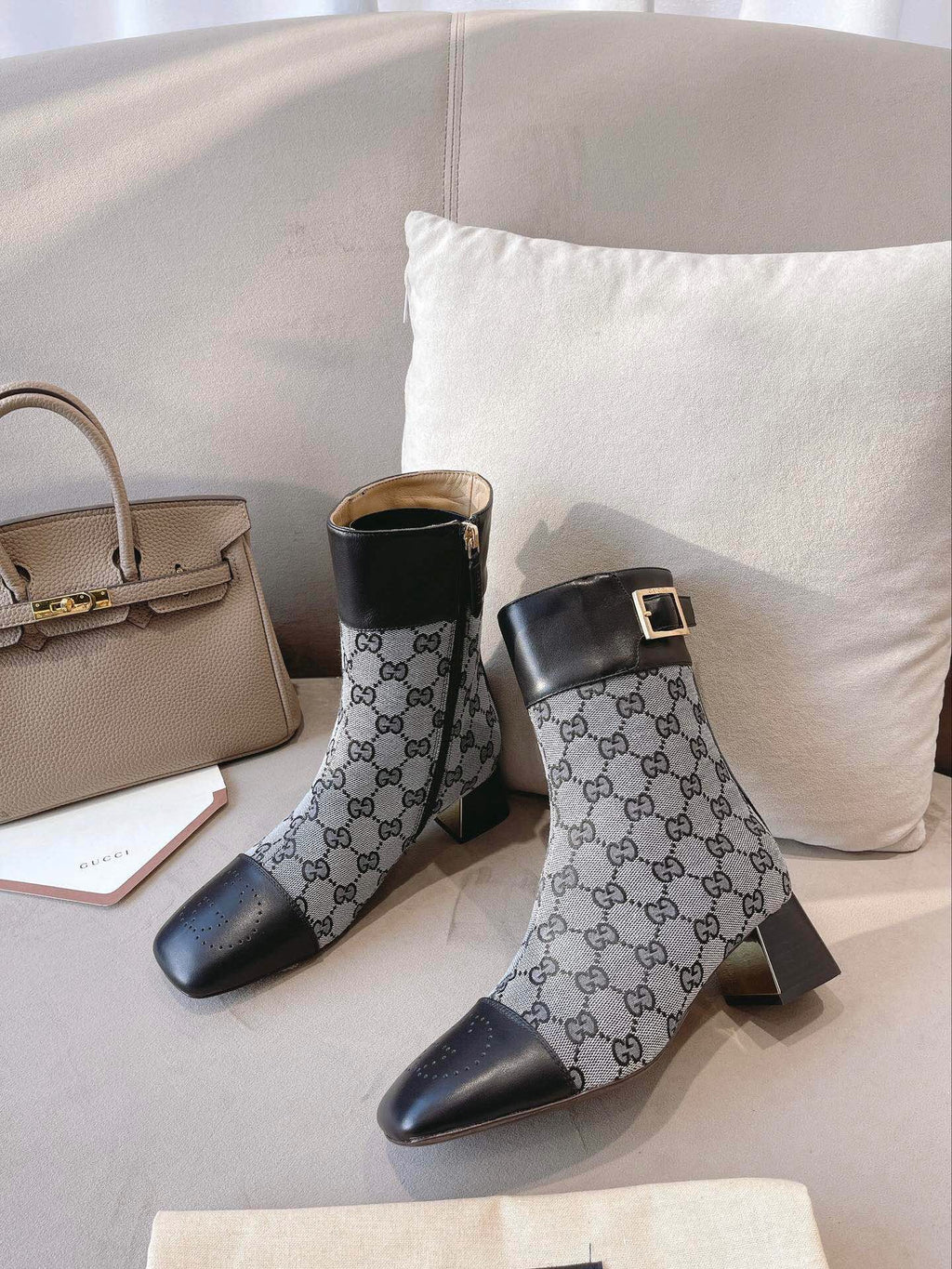 Fashion hollow  hollow carved print high heel boots 0724102314