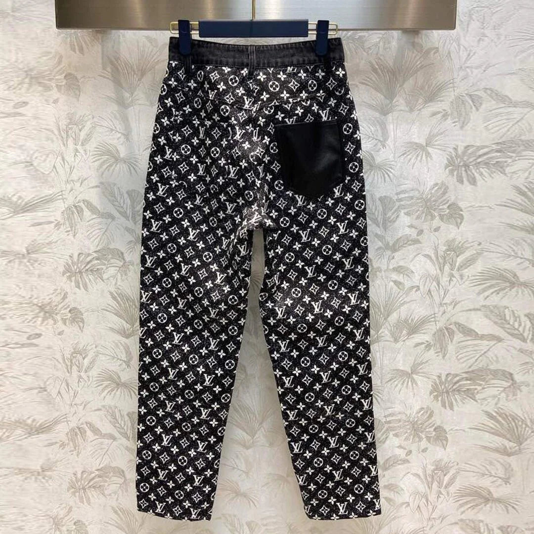 New Fashion Classic Versatile Printed Jeans 1024020210