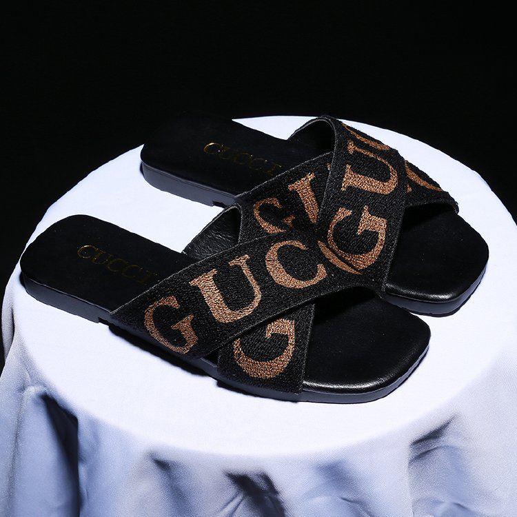 New Cross Elastic Flat Sandals And Slippers 1024040307