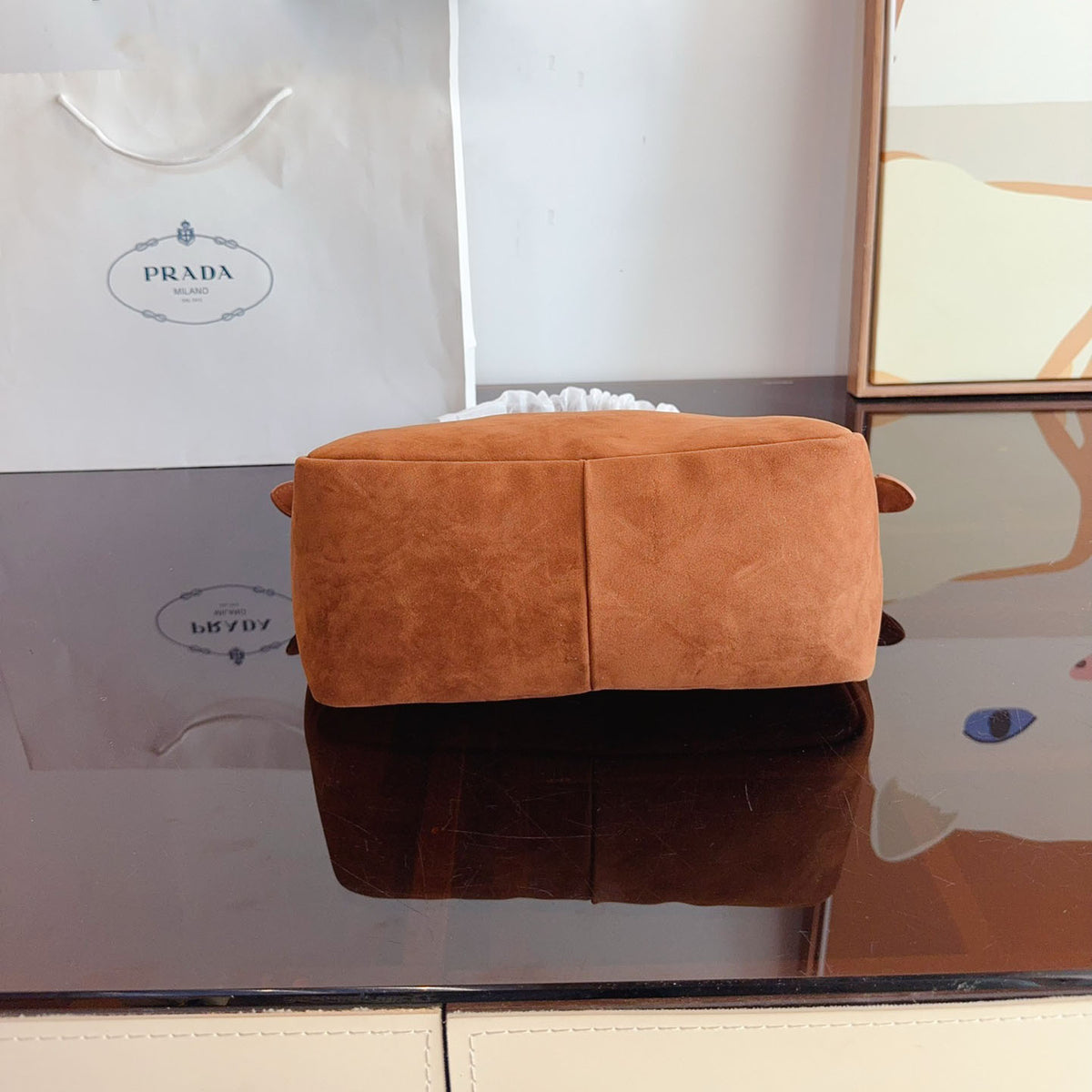 PAR 24 Suede shoulder bag XC24092318