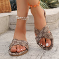 New Women's Flat Bottom Round Toe Slippers 1025040211
