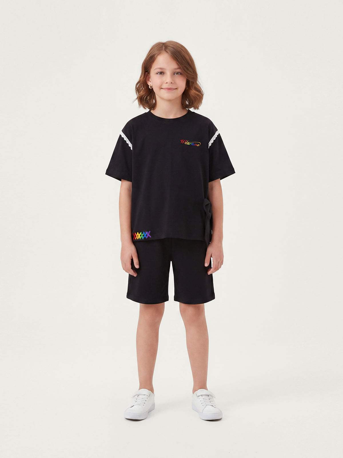 Family Matching Rainbow Embroidered Tee | PRIDE MONTH