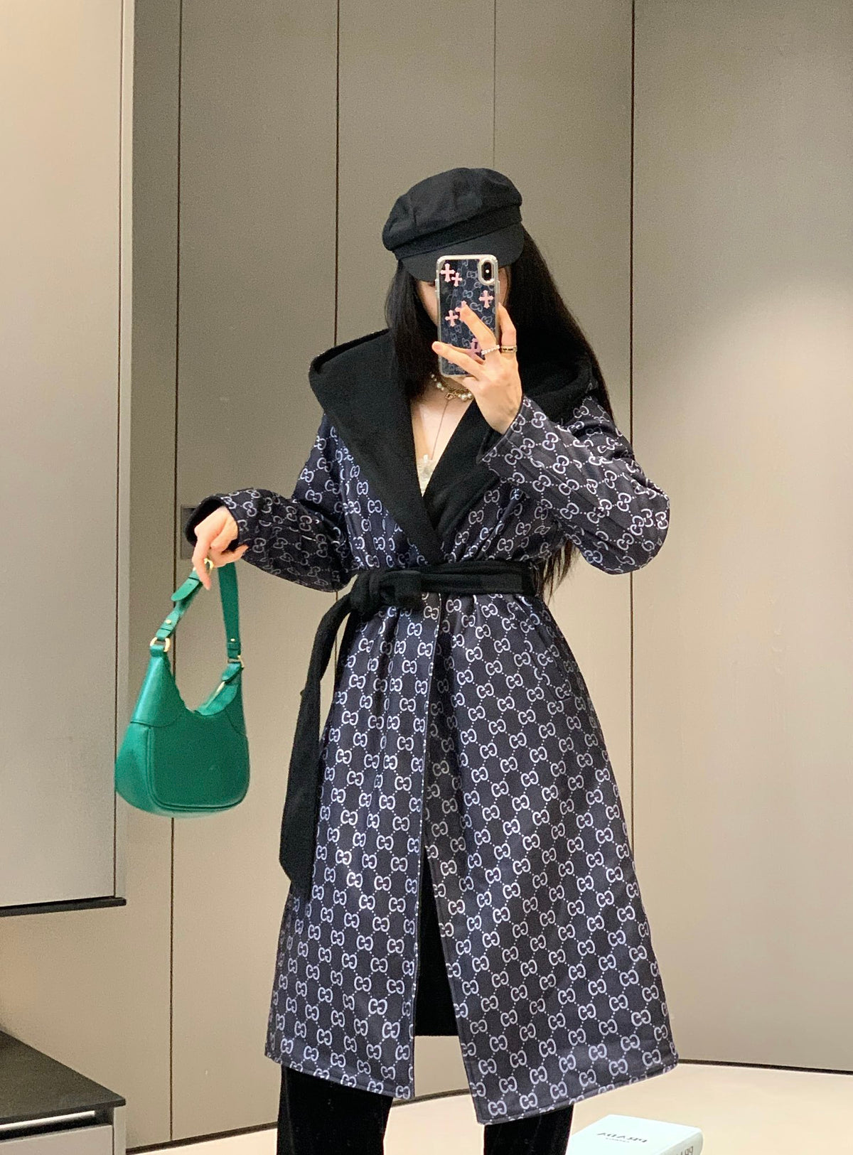 Takin wool double-sided woolen trench coat 0724101112