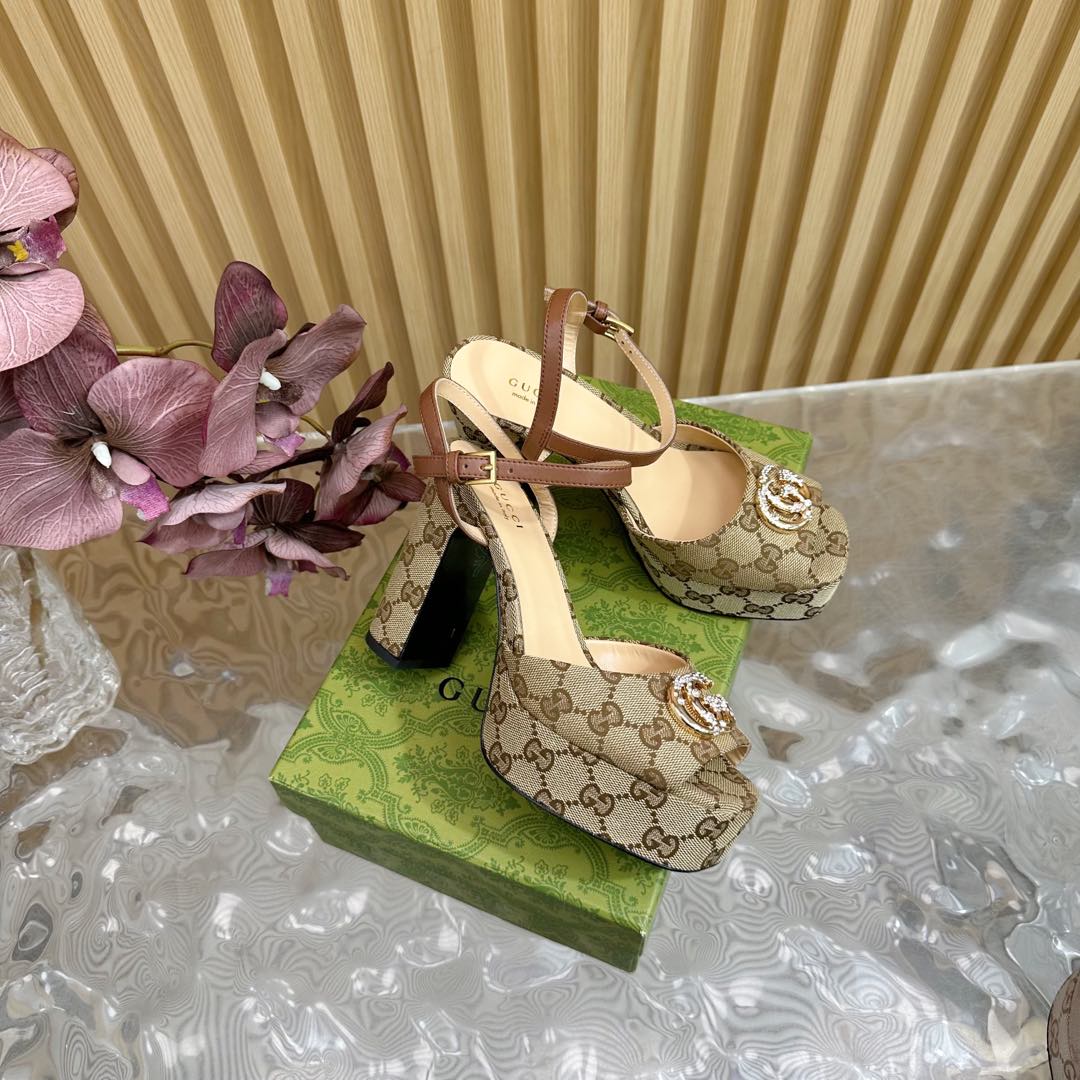 G new fashion ladies printed high heels 0725042006