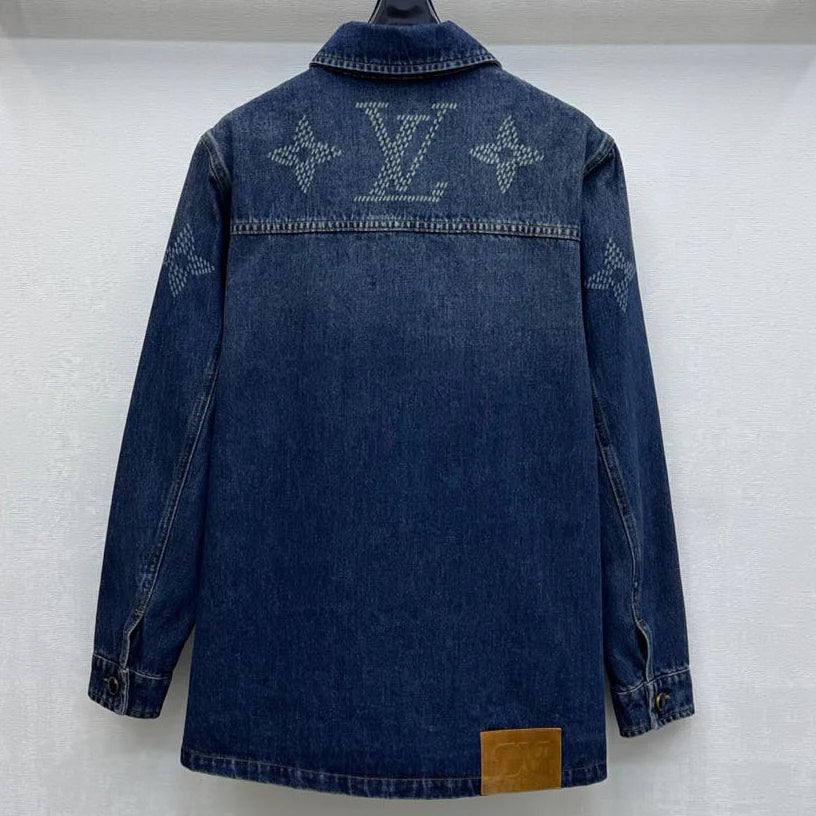 New Fashion Four-Leaf Clover Denim Jacket 1025102310
