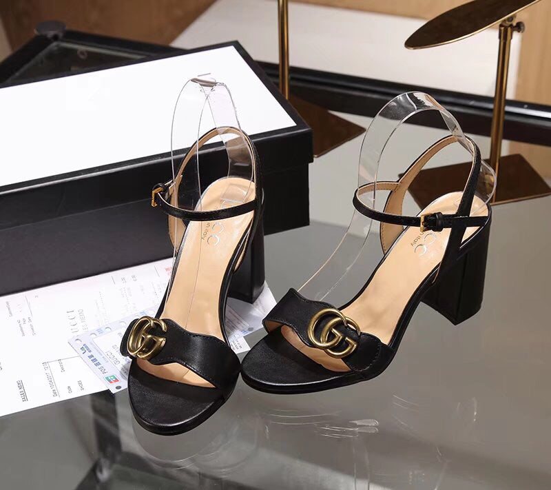 simple all-match high-heeled sandals 03061