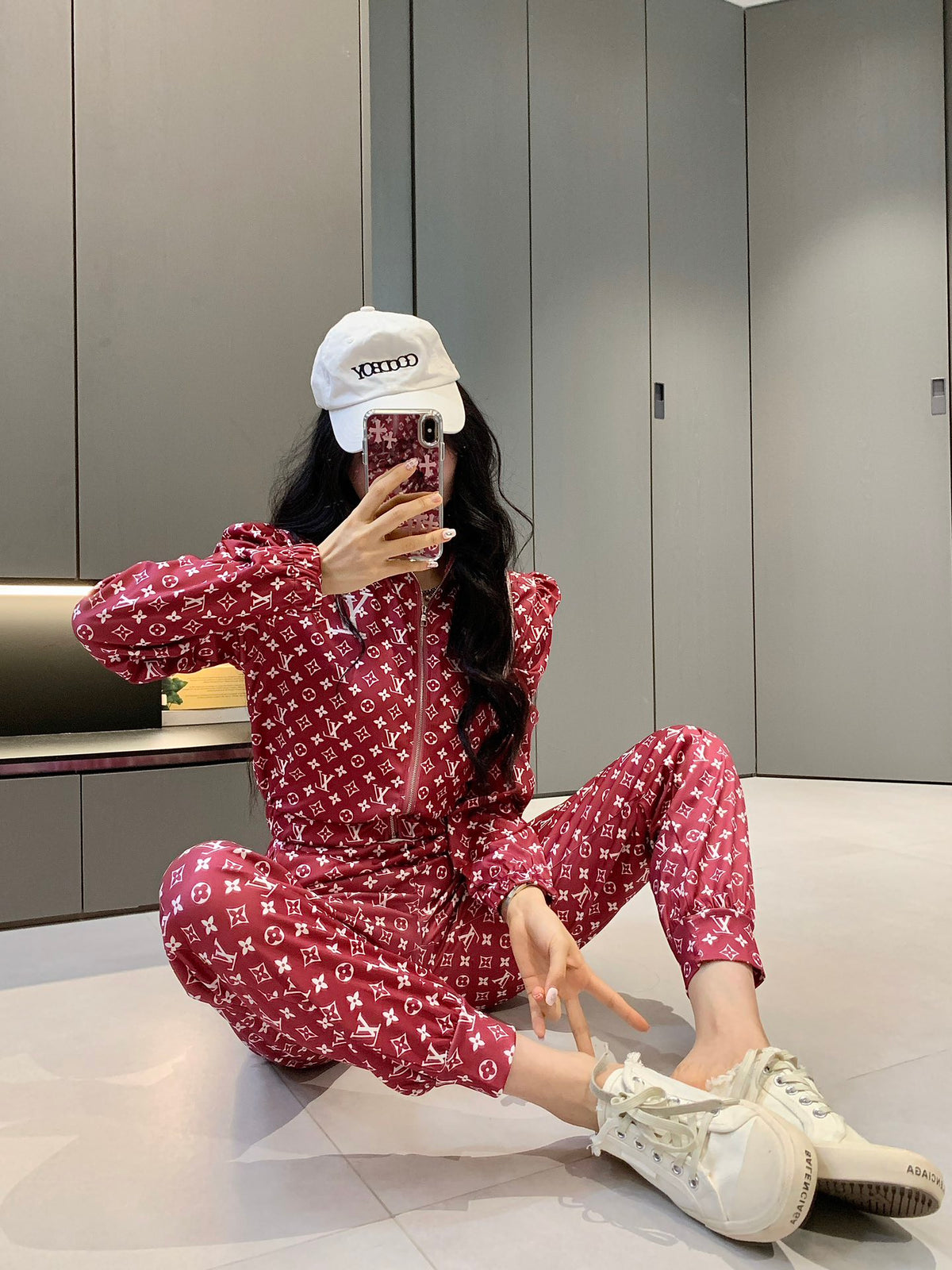 V Fashion letter print set 0724101111