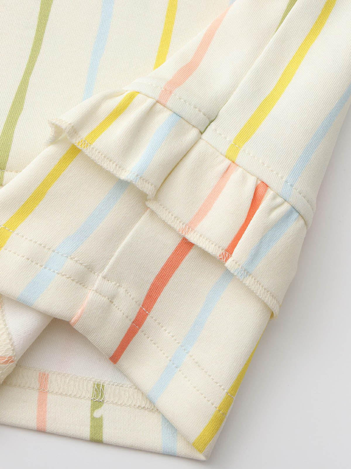 Cozy Nest Fluffy Colorful Striped Pajamas Dress