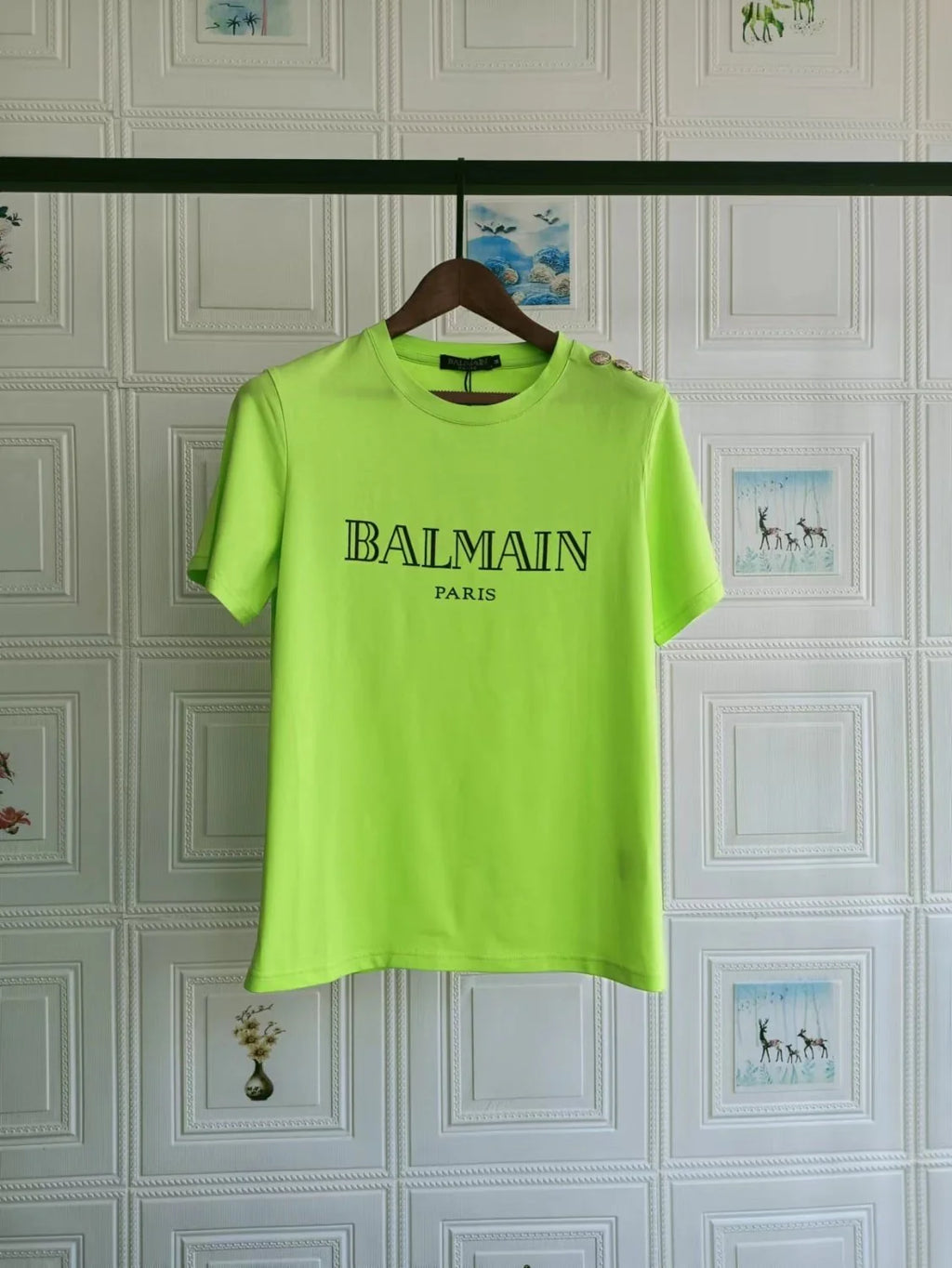 New Short Sleeve Bronzing Letter Cotton Loose T-Shirt 1024071806