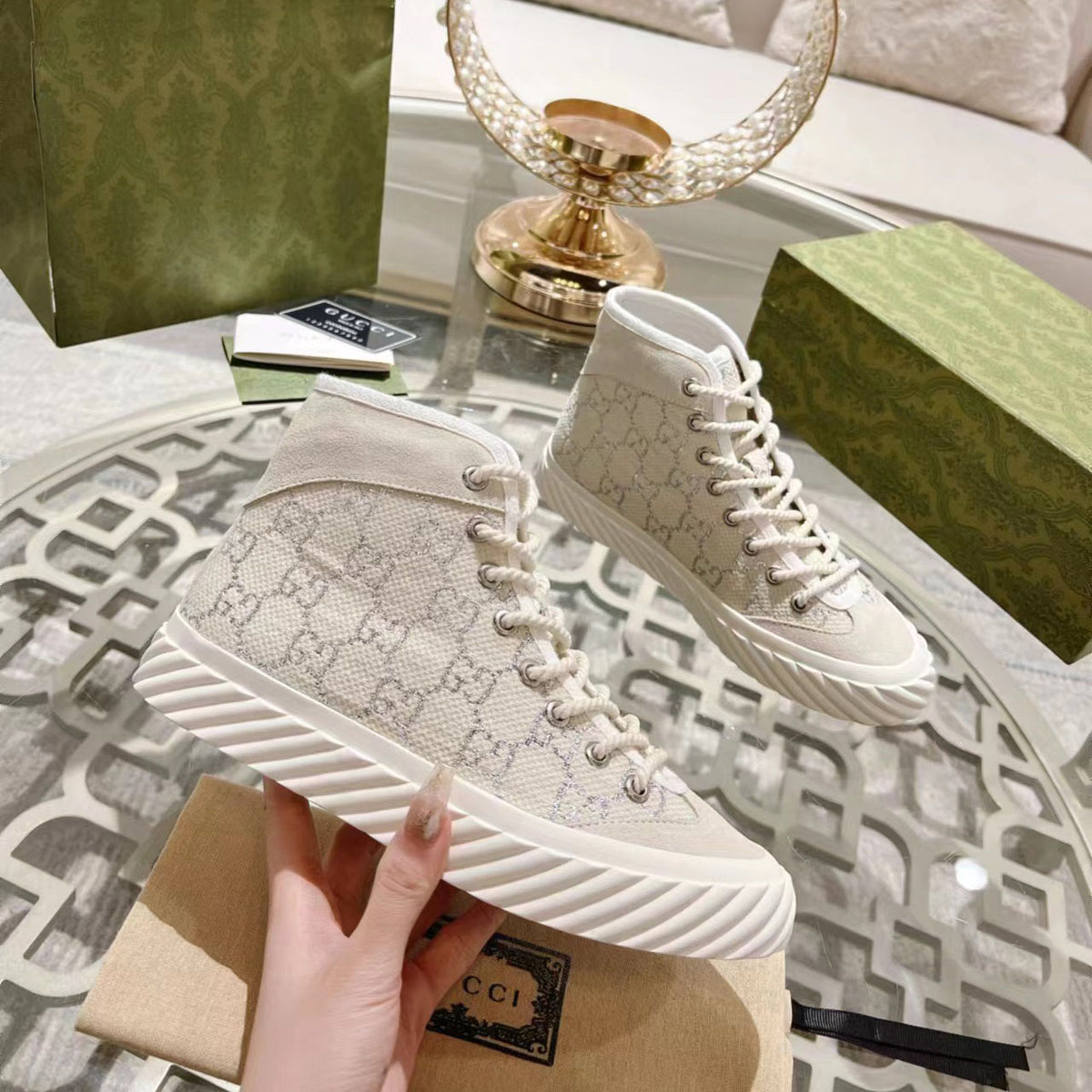 Fashion Print High Top Sneakers XC0723041717