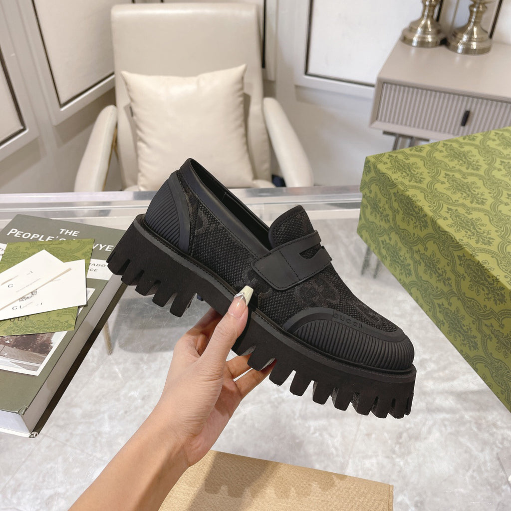 G fashionable rubber sole printed slip-on shoes XC0723110306