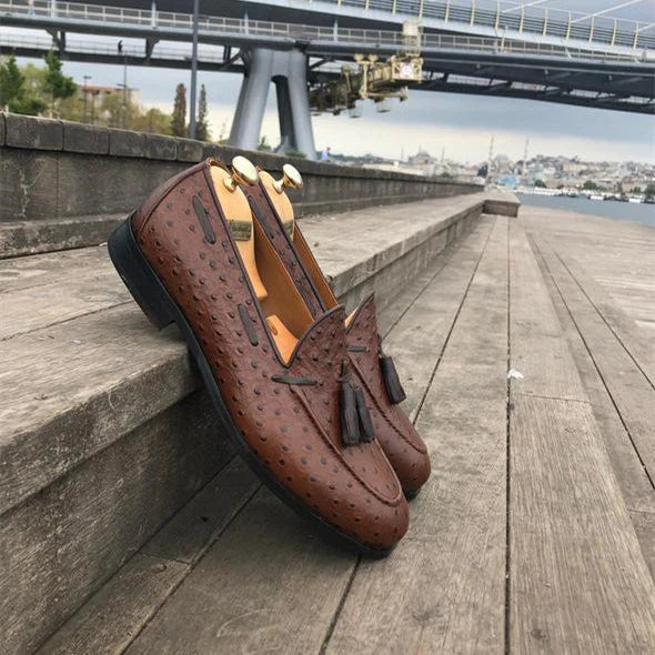 Men's Tassel Brown Loafers