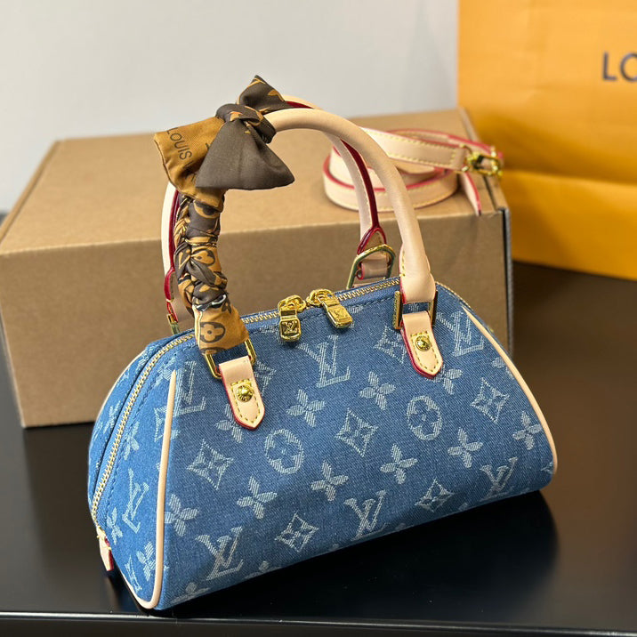 Vintage denim handbag 1824041108