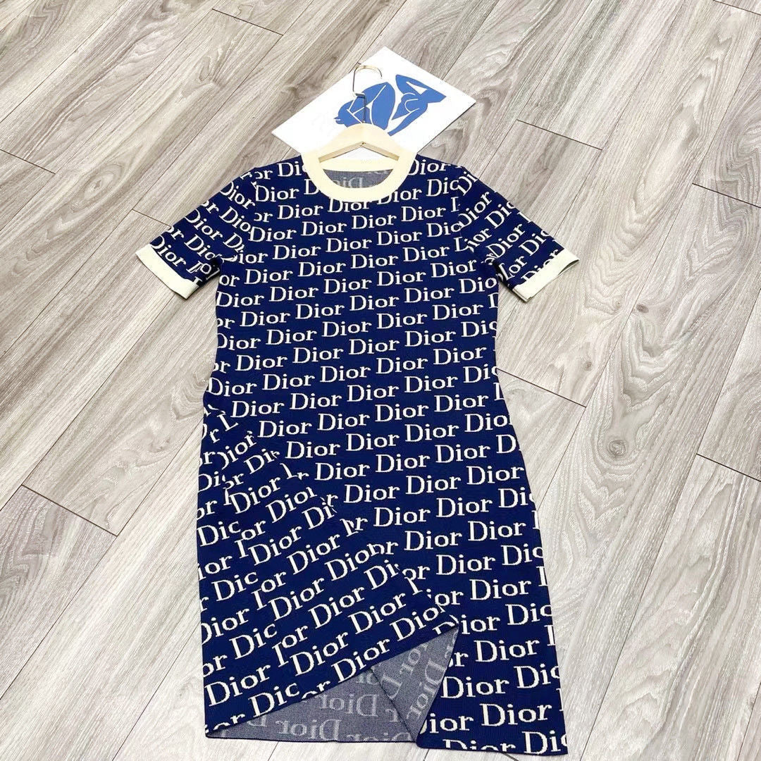 Ice Silk Short Sleeve Dress PD10041026
