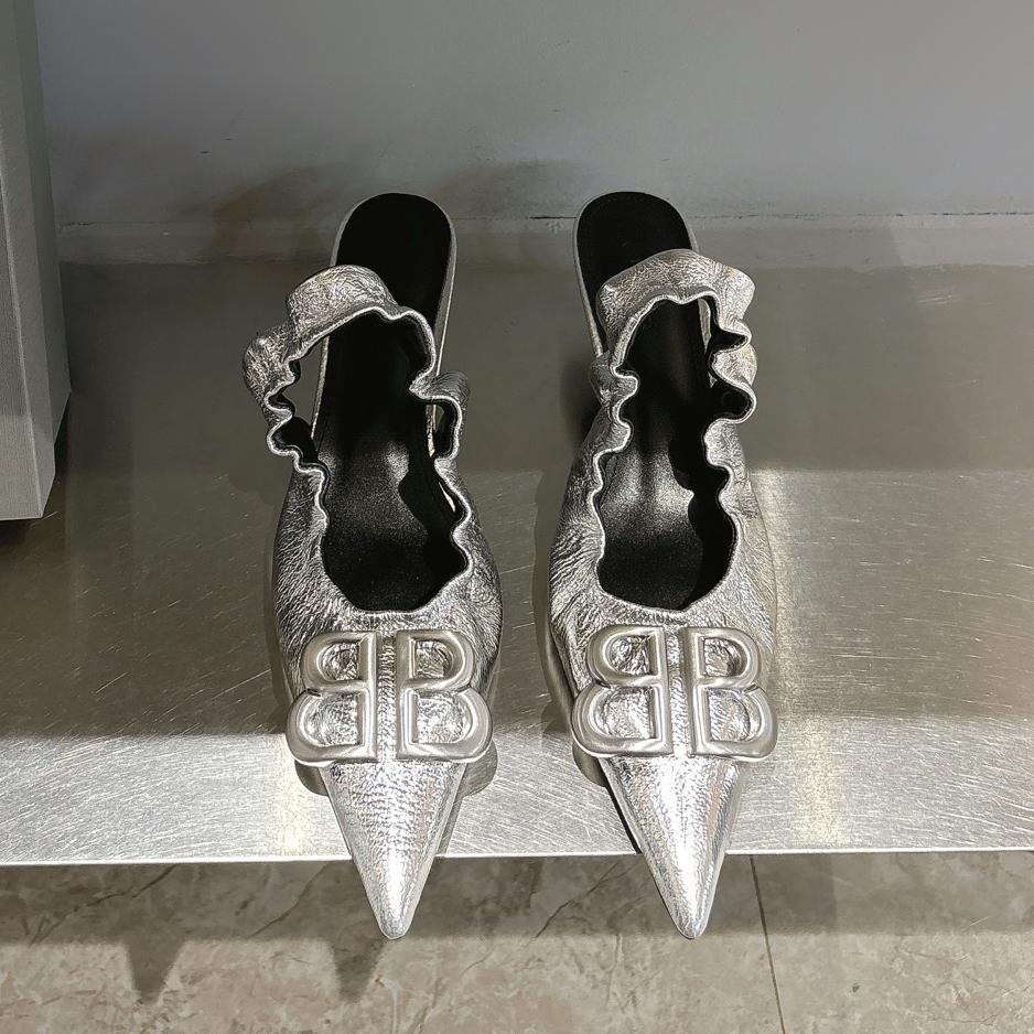 BB pointed toe sandals single shoes high heels 0725042808
