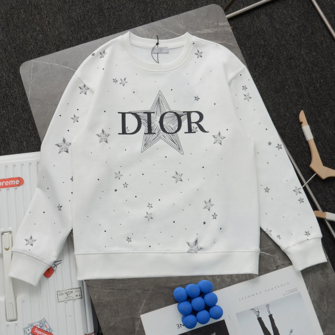 Gypsophila print casual sweatshirt XC0823101701