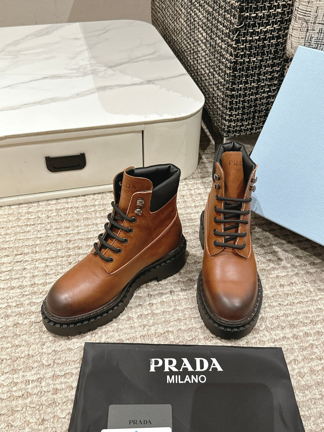P retro color polished martin boots 0724111206