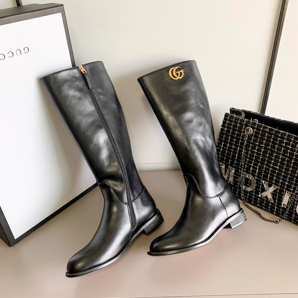 New G celebrity-style zipper boots, a must-have for the street XC0423101301
