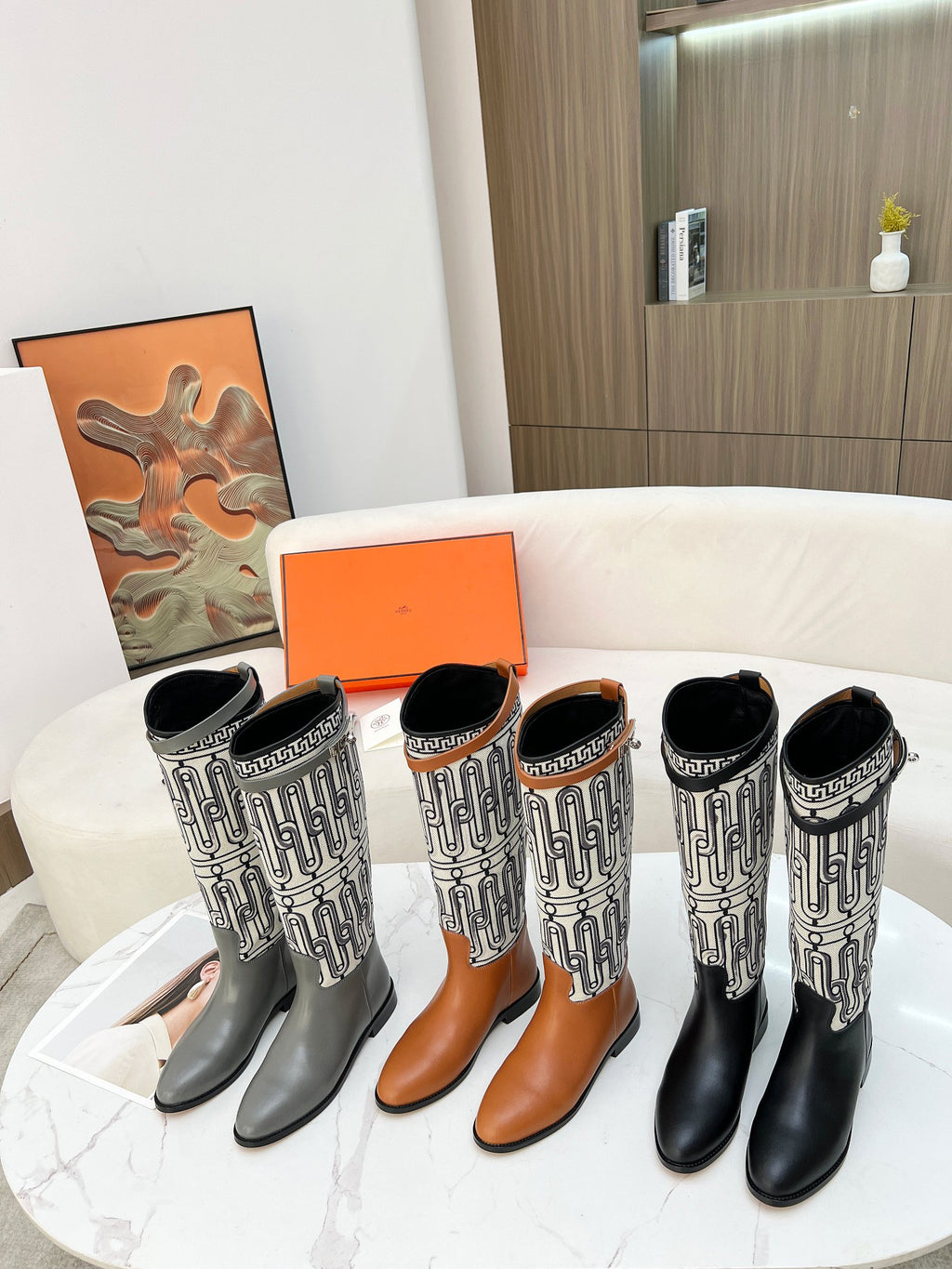 H Kelly Buckle Knight Boots 0724110418