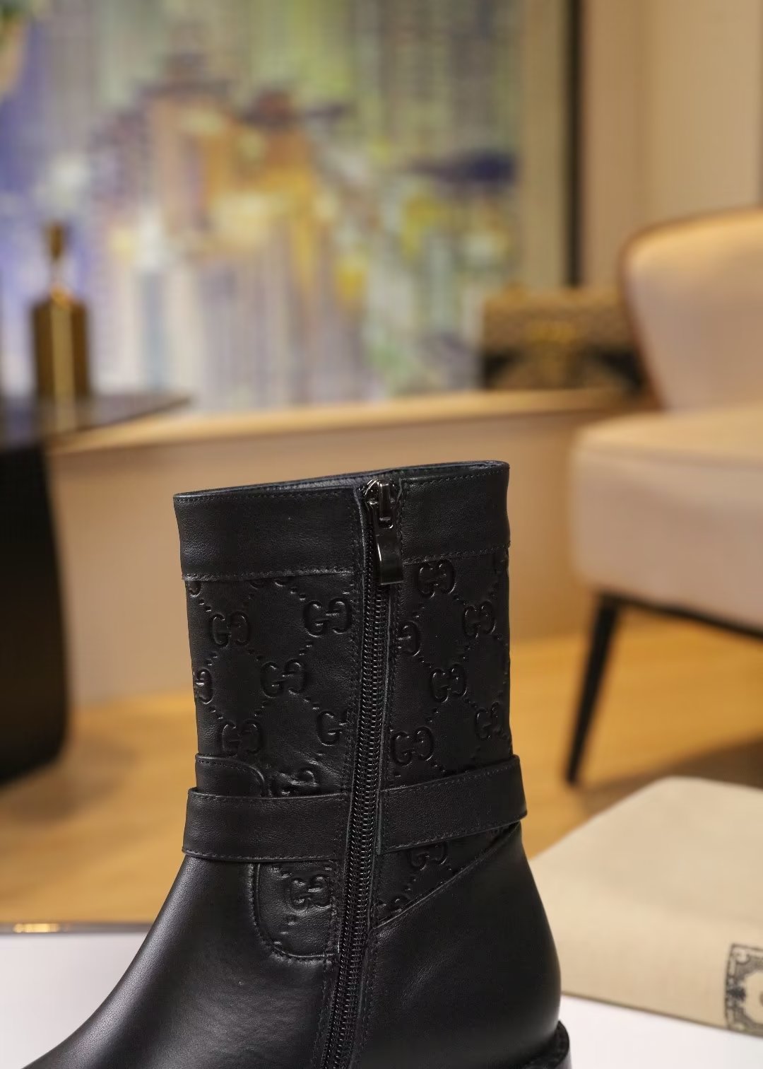 Trendy new double G metal buckle boots XC0823101001