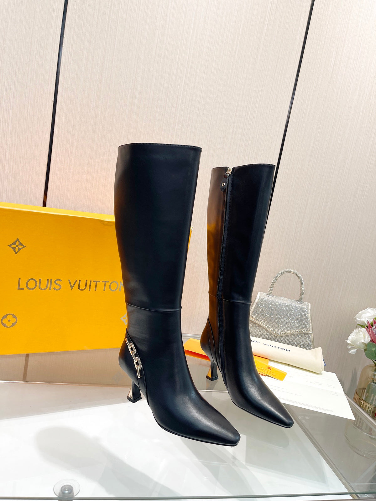 L new fashion 6.5cm leather boots 0724102307