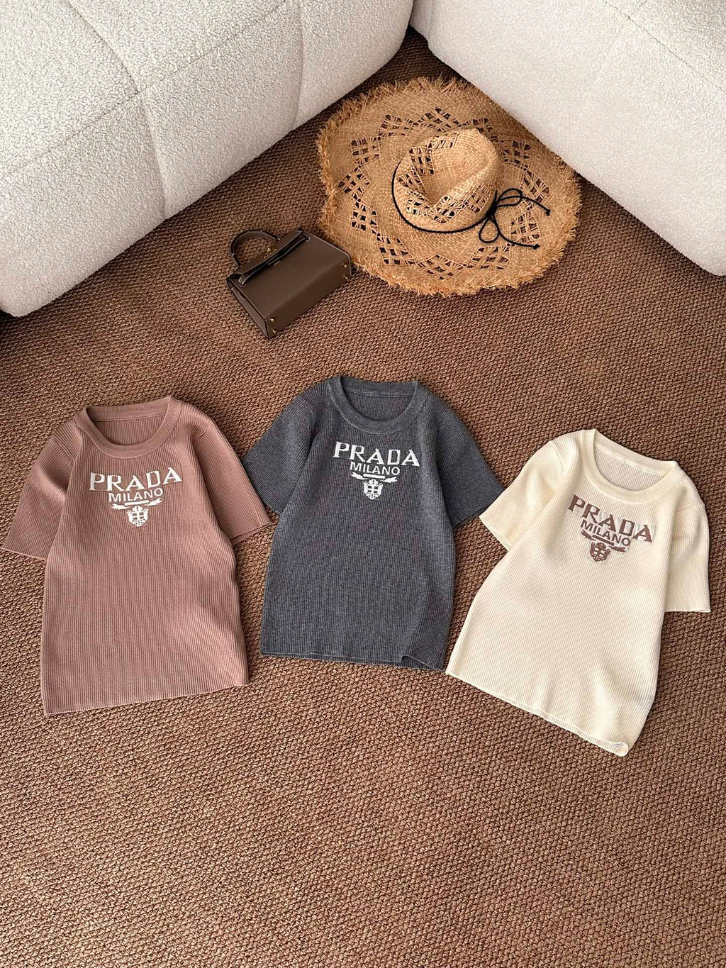 P short-sleeved knitted top 0725061629