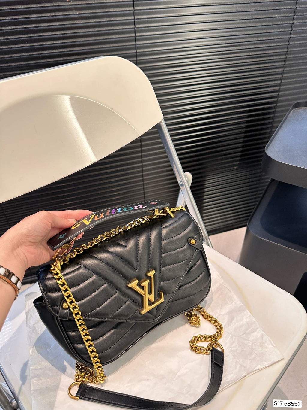 V New Embroidery Single Shoulder Bag 0724082908