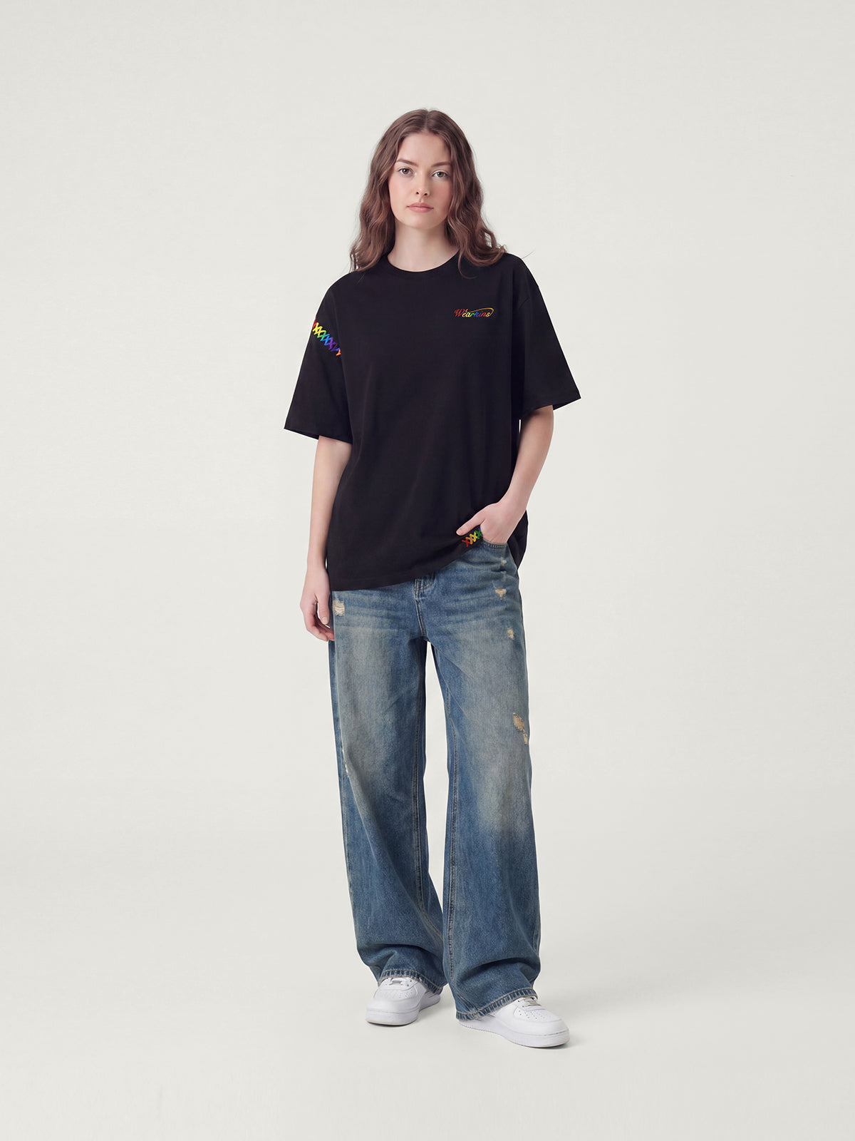 Family Matching Rainbow Embroidered Tee | PRIDE MONTH