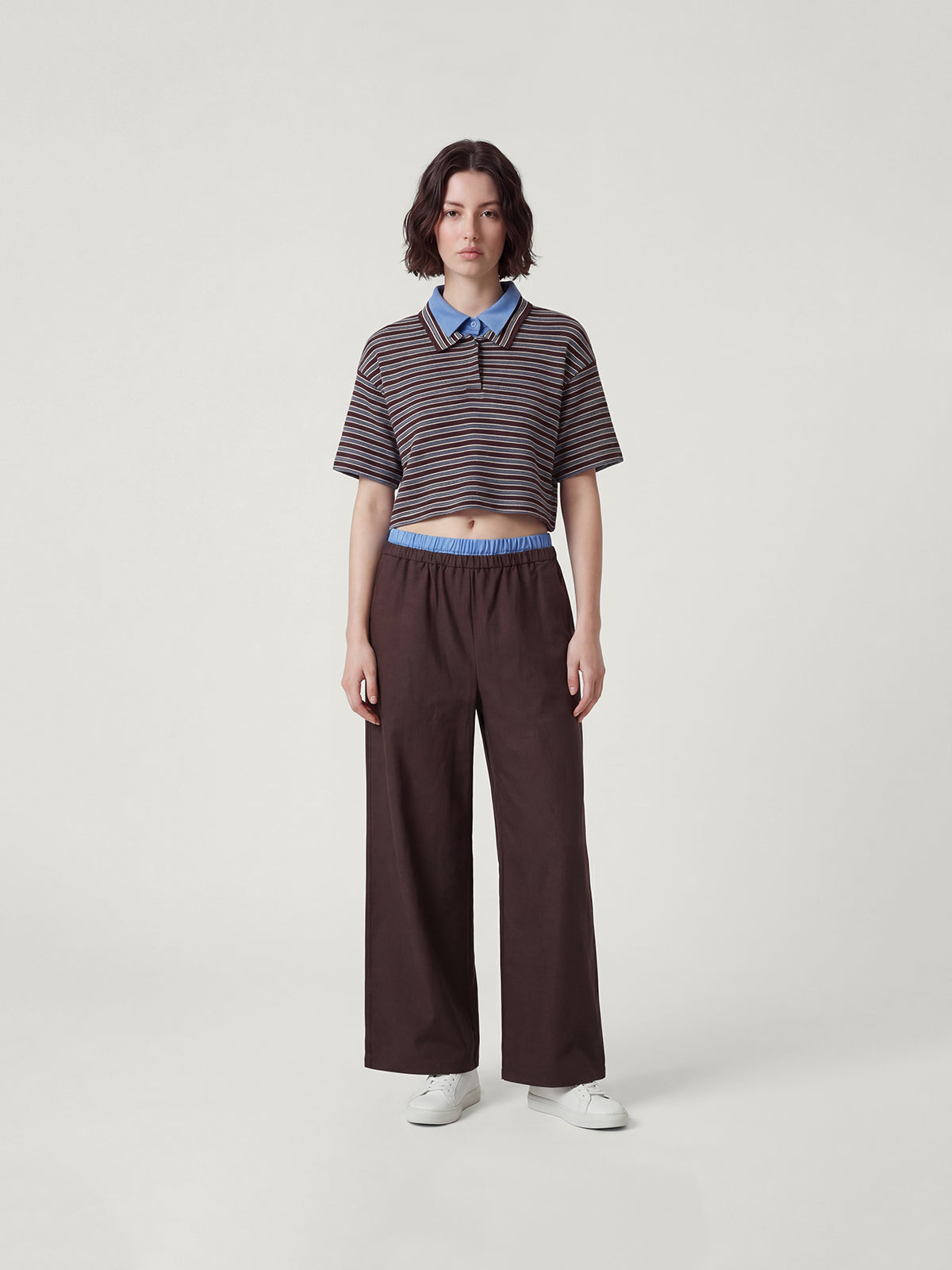 Kins Class Striped Family Polo Shirt & Pants Set