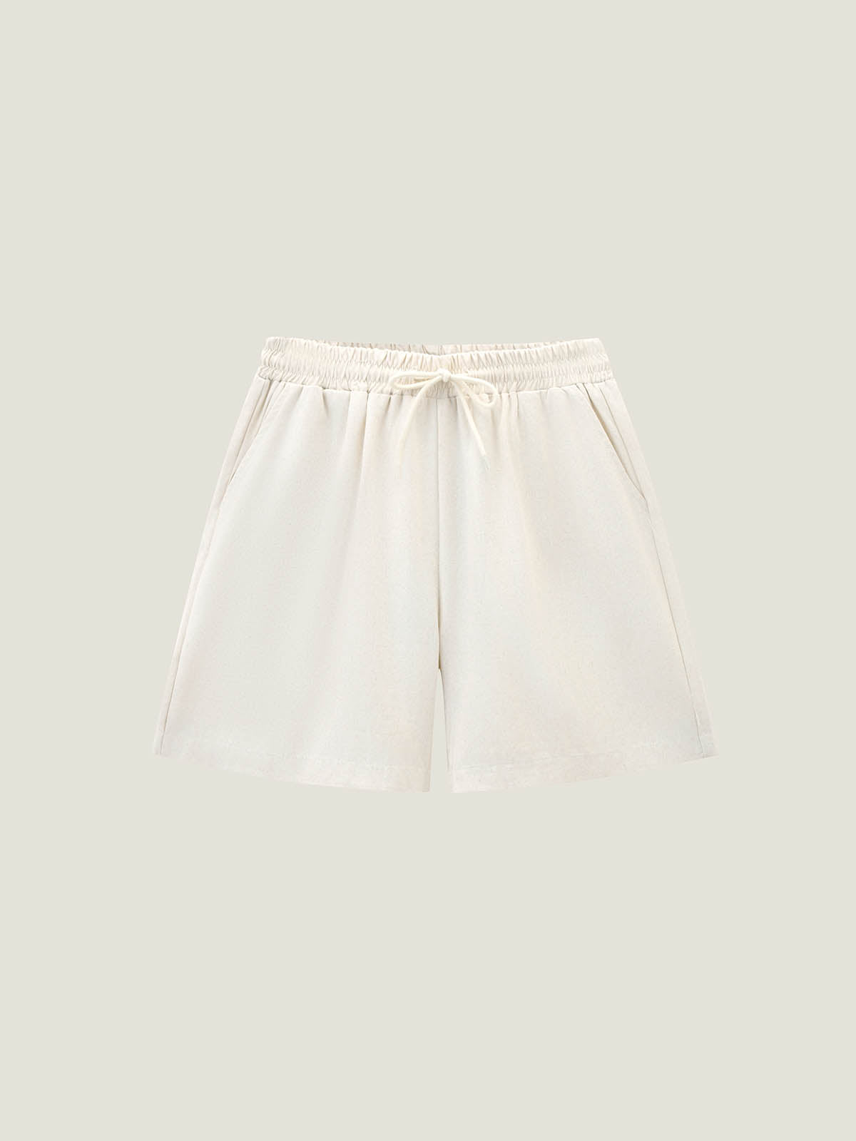 Linen Blend Drawstring Shorts For Adults | SUNNY ESCAPE