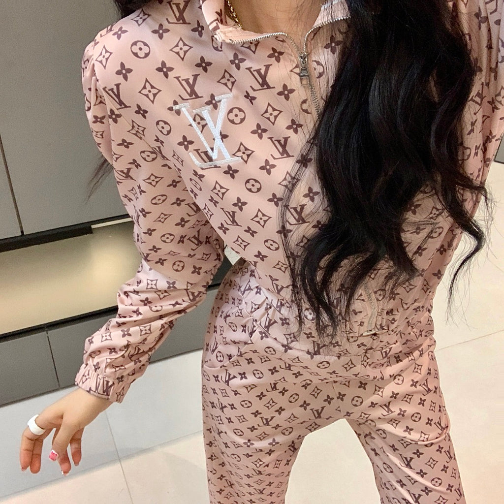 V Fashion letter print set 0724101111