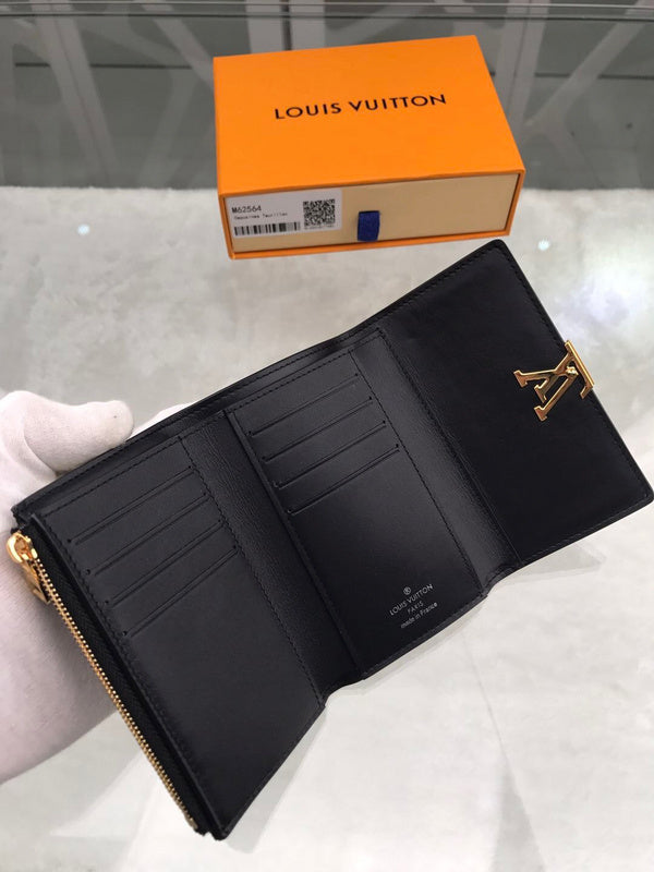 New Genuine Leather Black Wallet X091106