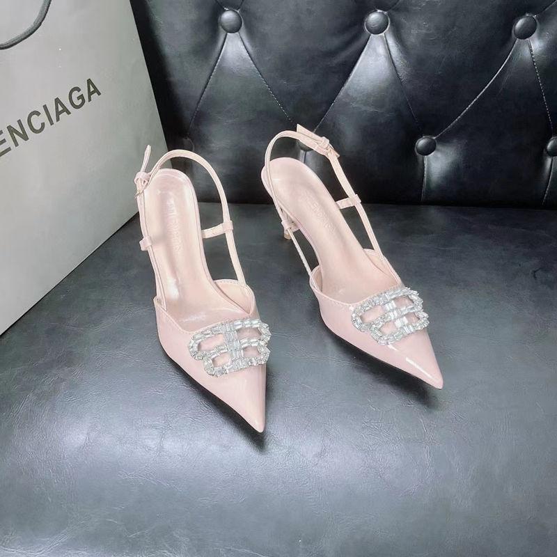 Fashion Rhinestone Toe Covered Sandals Pointed High Heels 1024070809