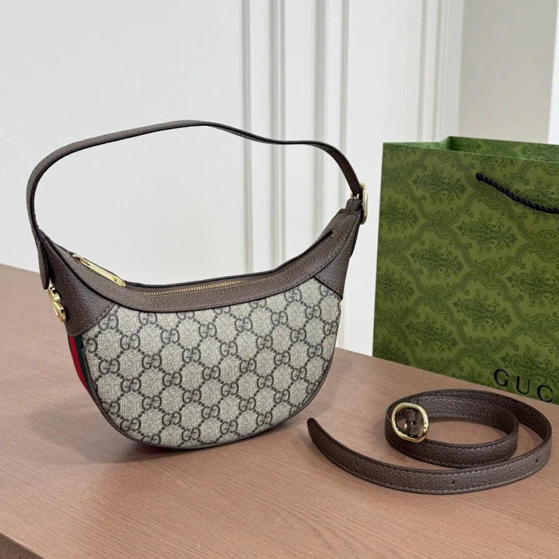 New Fashion Women's GG Monogram Hobo Underarm Shoulder Bag CWT1326090715