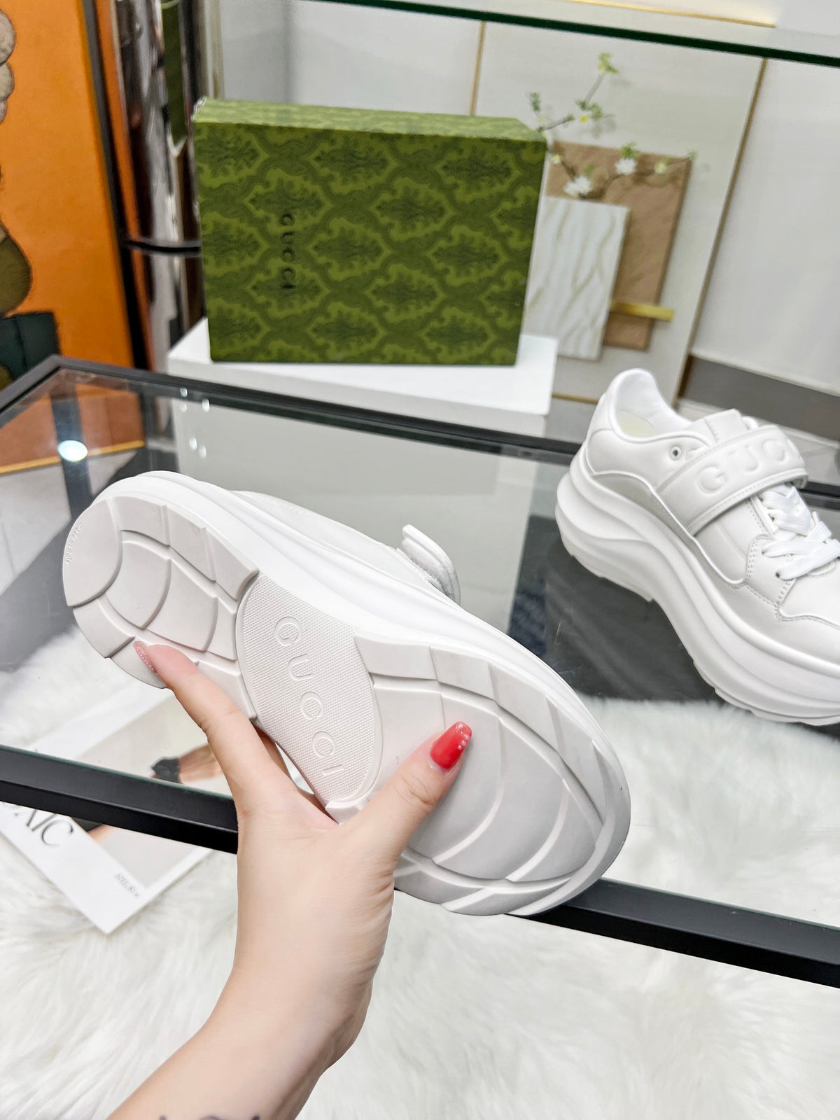 G fashion new thick-soled printed sports shoes 0724083001