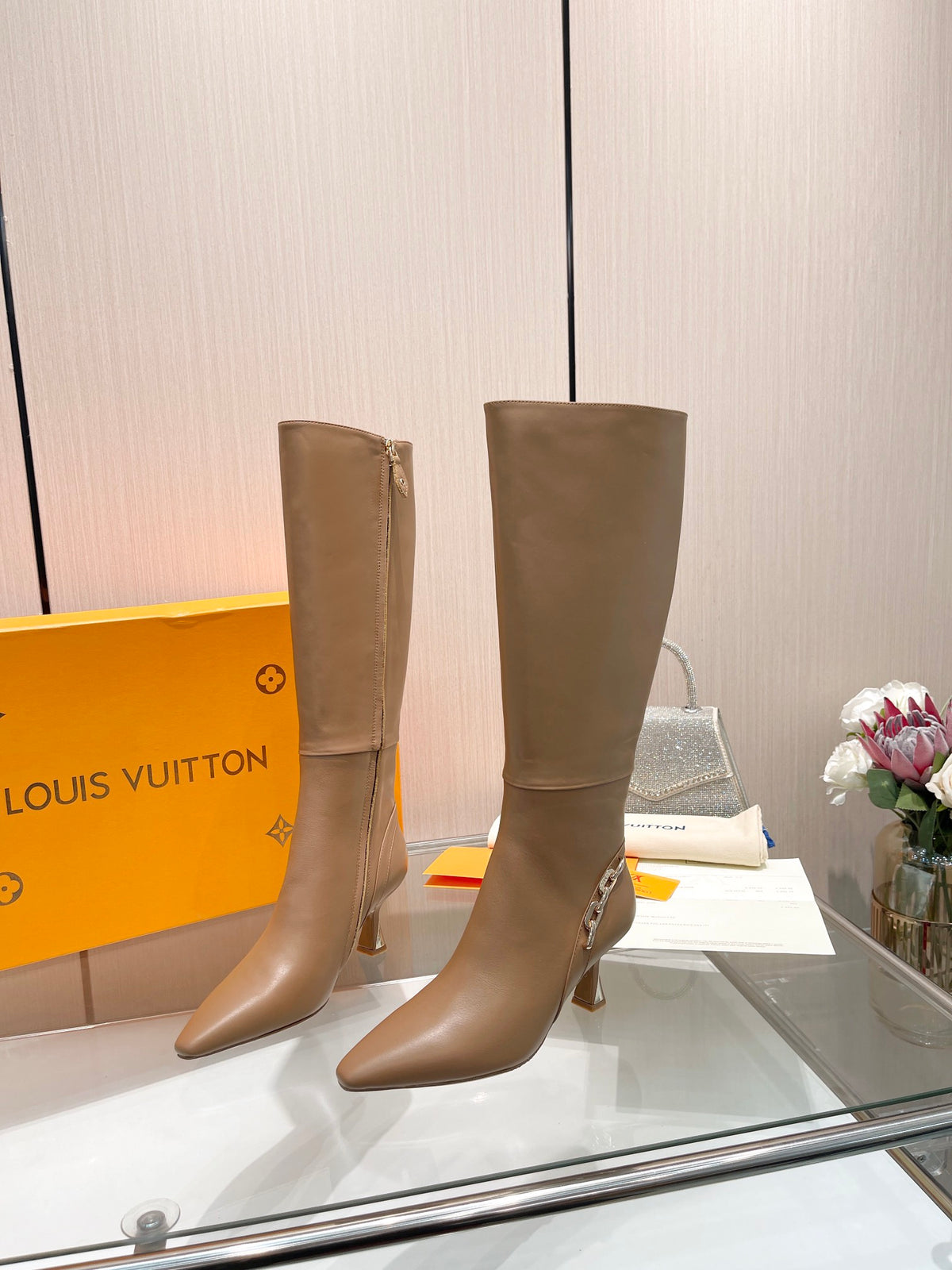 L new fashion 6.5cm leather boots 0724102307