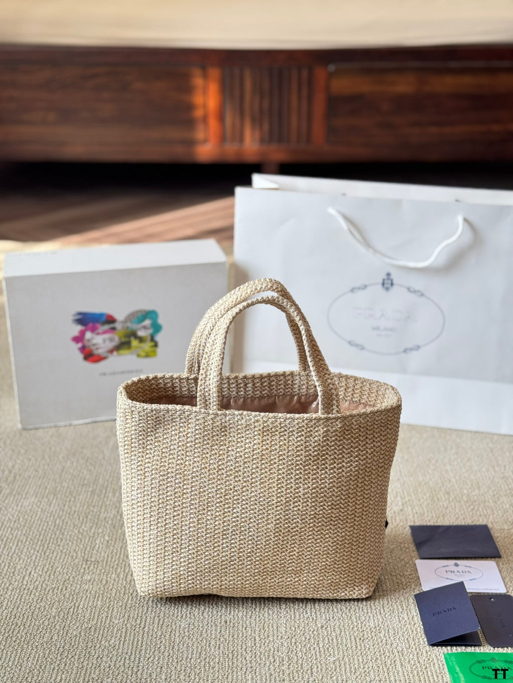 P Fashion Sunshine Straw Tote Bag 0725022813
