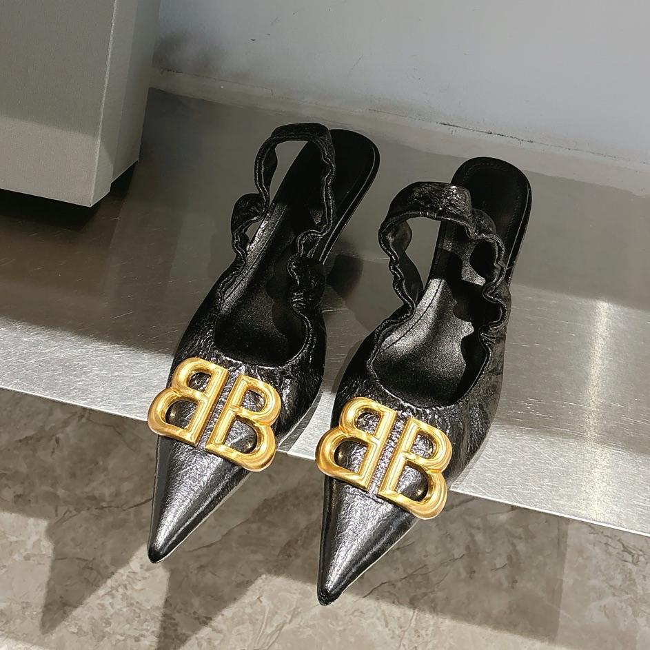 BB pointed toe sandals single shoes high heels 0725042808