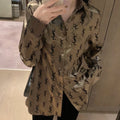 New fashion versatile casual shirt for women 1024010505