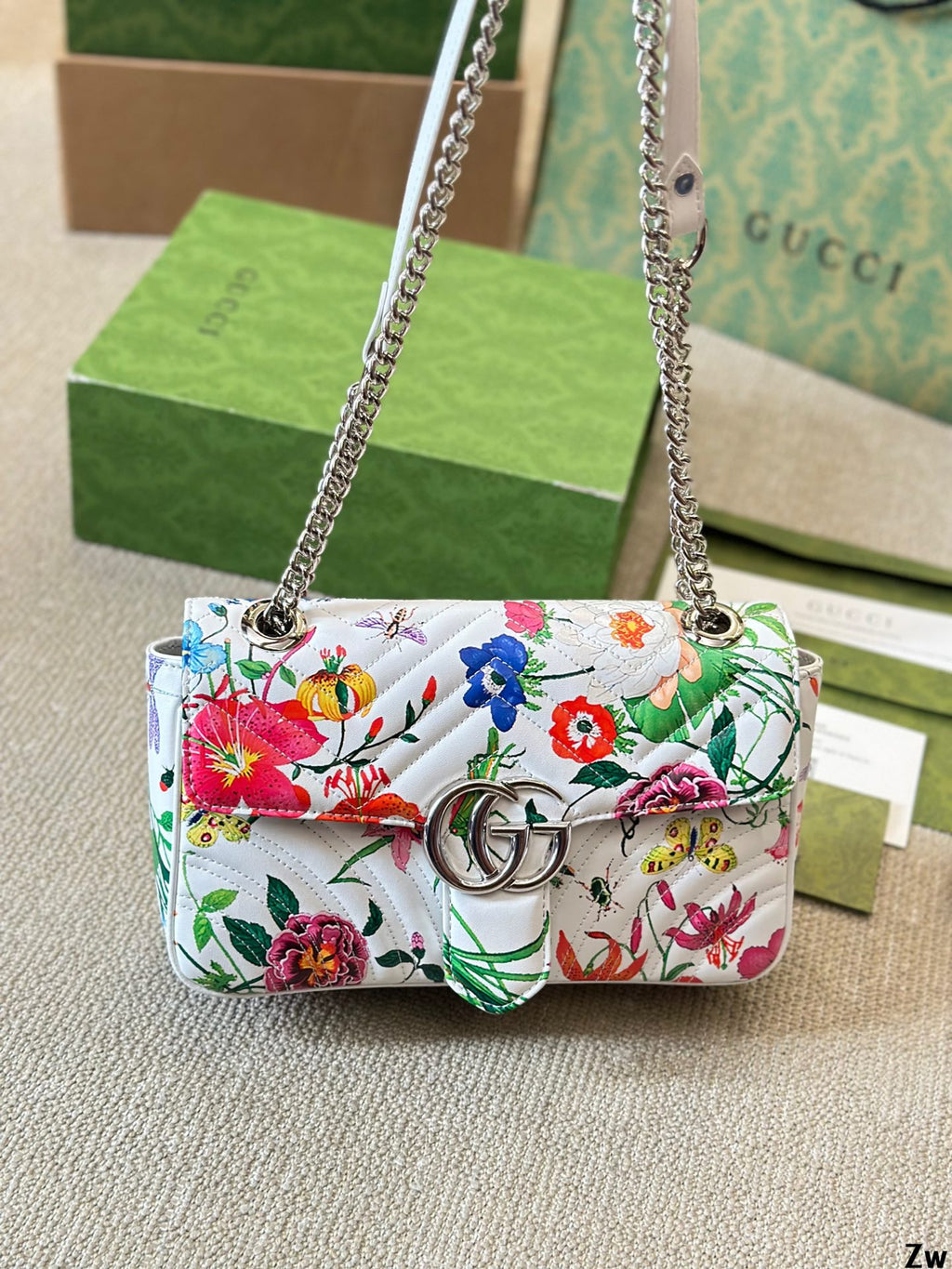 floral print shoulder bag 0724090402