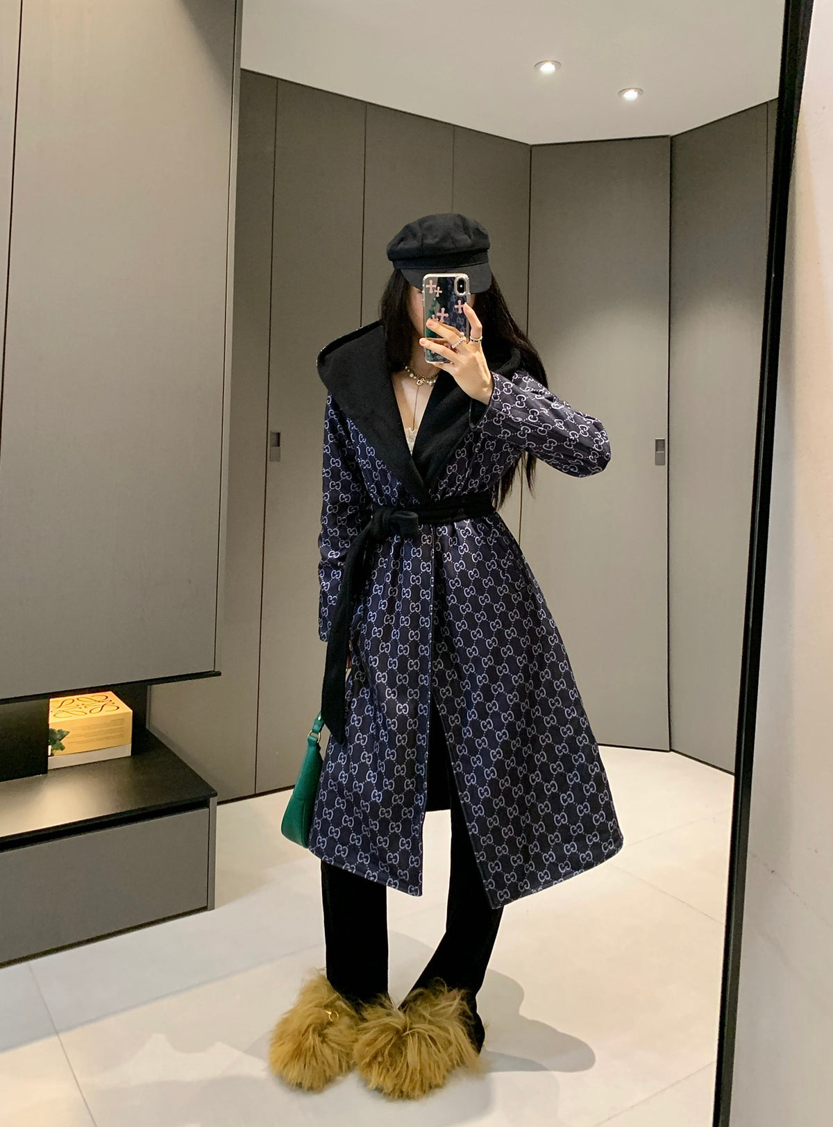 Takin wool double-sided woolen trench coat 0724101112