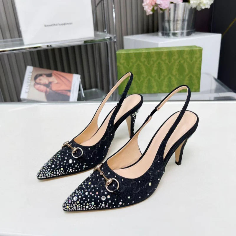 Fashion Rhinestone High Heeled Sandals 1025040214