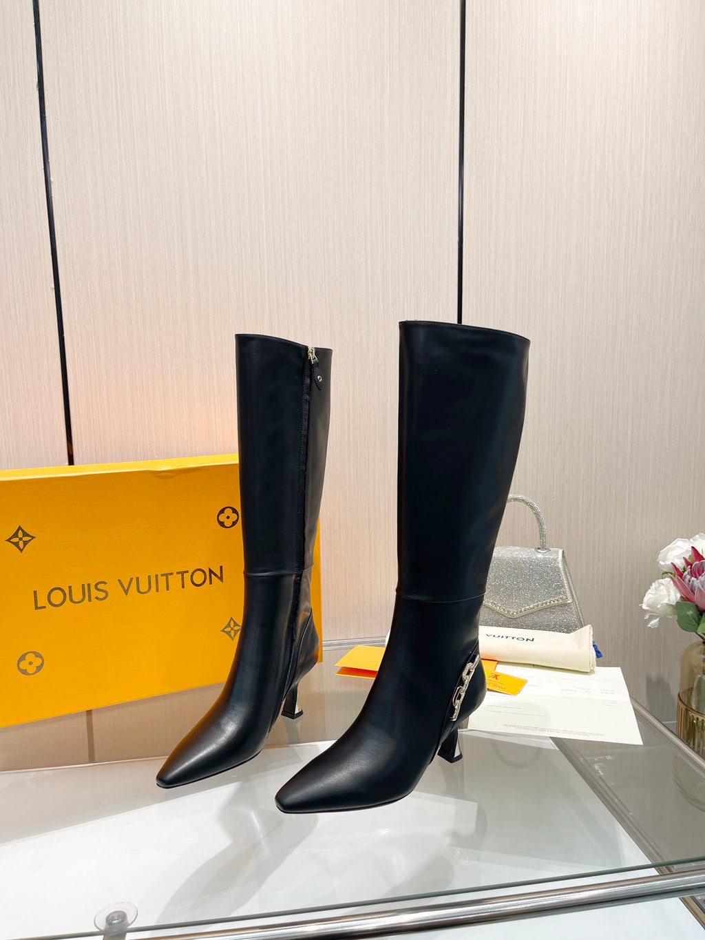 L new fashion 6.5cm leather boots 0724102307